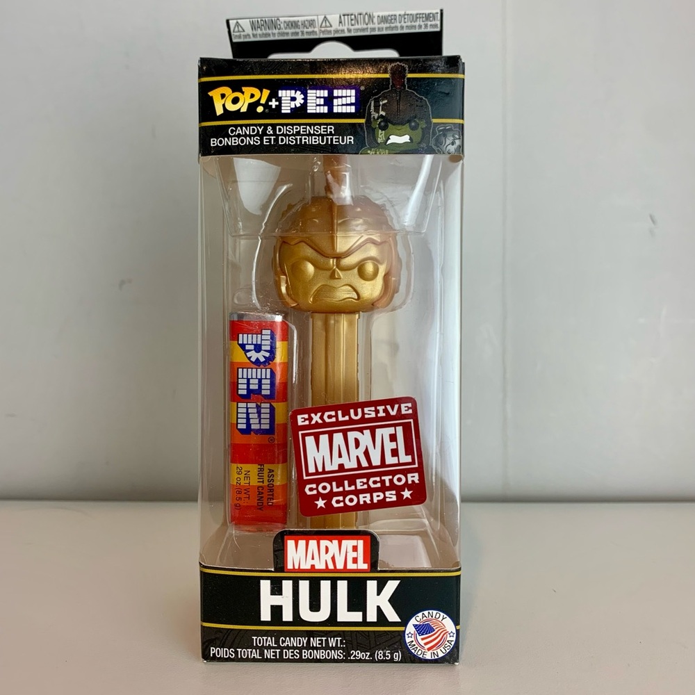 Gold Hulk Marvel Pez Dispenser Funko
